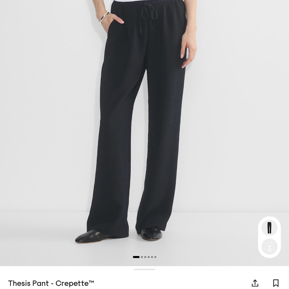 Aritzia Black Crepette Trousers